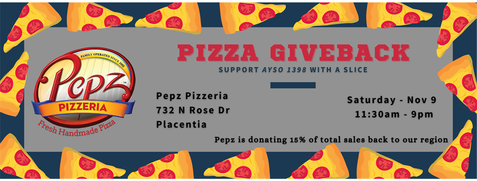 Pepz Pizzaria Giveback